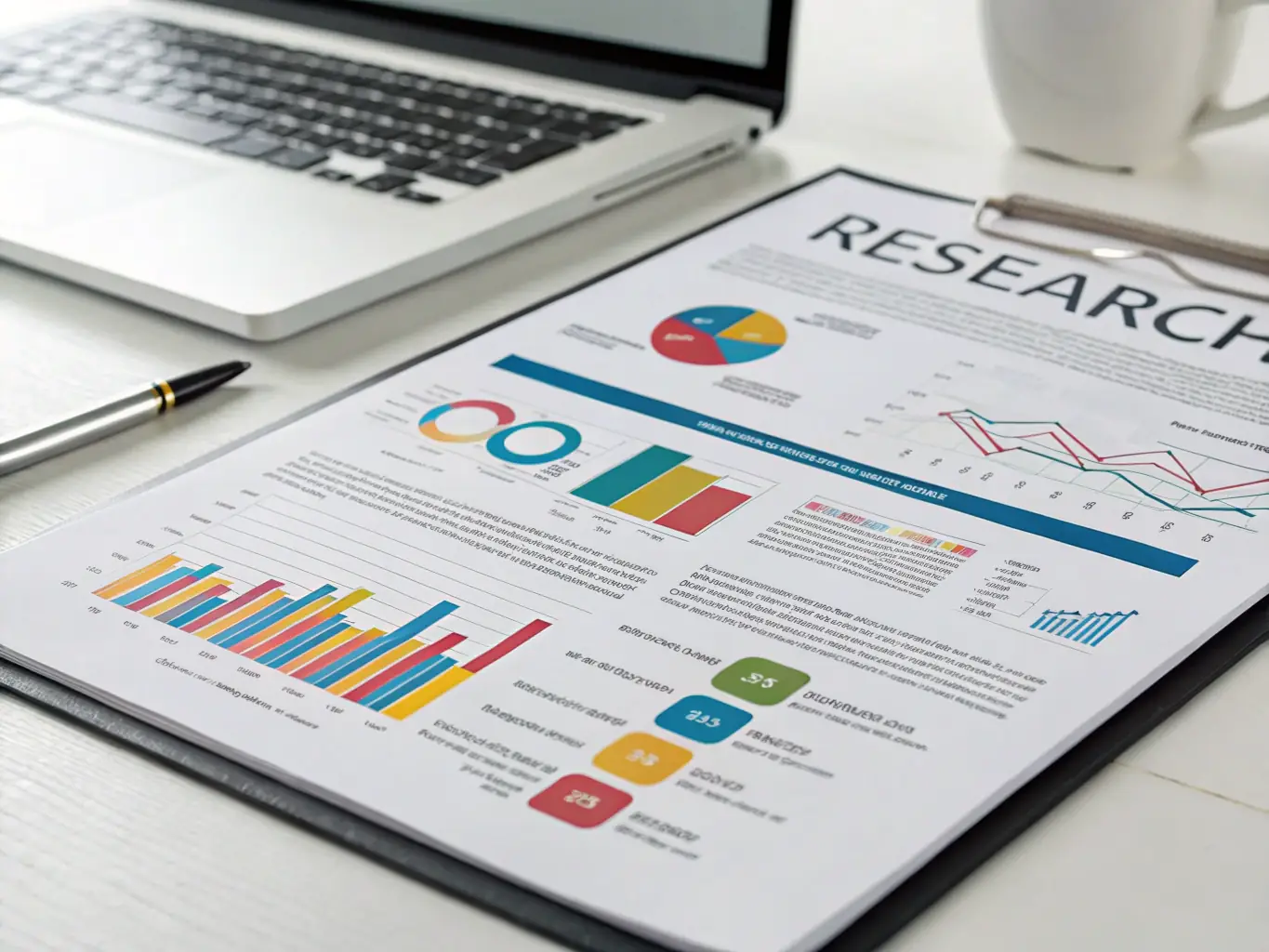 An abstract representation of a research paper with glowing text and data visualizations, set against a dark, minimalist background. The image should convey the idea of cutting-edge research and academic rigor.